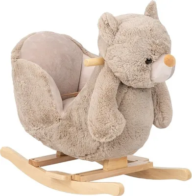 Produktbild von Kikkaboo Bär Mit Schaukelstuhl Beige Beige One Size