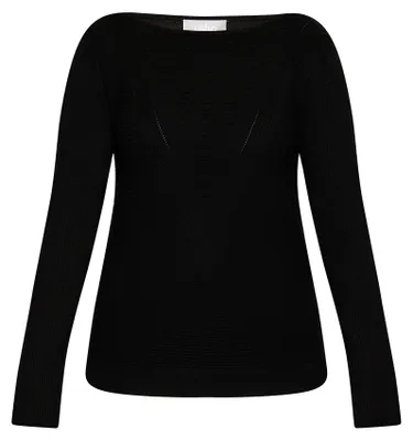 Productafbeelding van ALARY dames gebreide trui, model 10426482-AL01, zwart, maat M/L