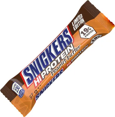 Obrázok produktu pre Mars Snickers Peanut Butter HiProtein Bar 57 g Snickers Peanut Butter / Protenov tyinky, cookies a brownies / Obben Snickers tyinka s vysokm obsahom protenov