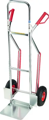 Immagine prodotto di Carrello di trasporto in alluminio 150 kg 305x293 mm pieghevole, pneumatico