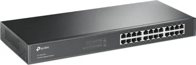 Immagine prodotto di TP-Link TL-SG1024, non gestito, Gigabit Ethernet (10/100/1000), modalità full duplex, montabile su rack, 1U