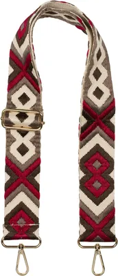 Produktbild von styleBREAKER Taschen Schulterriemen verstellbar mit buntem Ethno Muster, Wechsel Taschengurt, Karabiner, Handyband 02013024