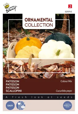 Produktbild von Buzzy Ornamental Kalebasse Patisson Farbe Mischung Samen - Ca. 3 gr | Buzzy_029745