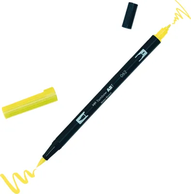 Productafbeelding van Tombow ABT-062ABT dubbele brushpen, kleur 062, lichtgeel