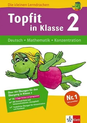 Immagine prodotto di Die kleinen Lerndrachen: Topfit in Klasse 2. Deutsch - Rechnen - Konzentration