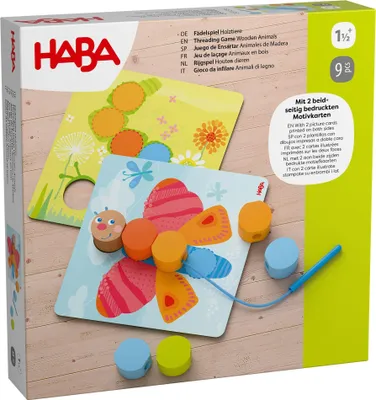 Produktbild von HABA Fädelspiel Holztiere