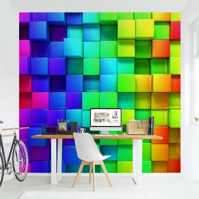 Zdjęcie produktu dla Tapeta ścienna – tapeta flizelinowa – fototapeta, odporna na promieniowanie UV, kolorowa, z efektem 3D, abstrakcyjna, bezwonna
