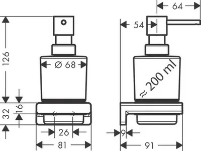 Produktbild von Hansgrohe Lotionspender AddStoris chrom, 41745000