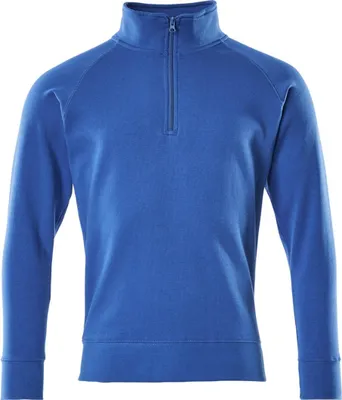 Produktbild von Mascot Sweatshirt NANTES CROSSOVER mit kurzem Reißverschluss, Herren 50611 Gr. XL azurblau