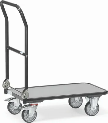 Produktbild von fetra 1132/7016, Sperrholz, Stahl, Transportwagen, Grau, 250 kg, 4 Rad/Räder, 12,5 cm