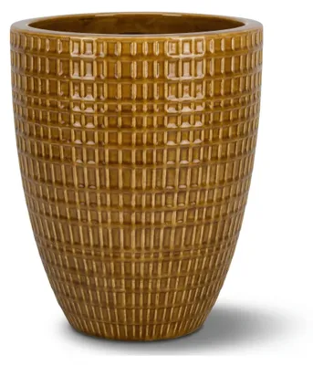 Zdjęcie produktu dla Doniczka ceramiczna Provencelia VERNE Miodowy, Ø32 cm x H40 cm, mrozoodporna