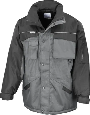 Produktbild von Result WORK-GUARD R72X | Arbeitsjacke Workguard Heavy Duty Combo Coat - Farbe: Grey/Black - Größe: L