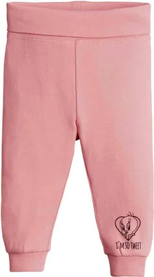 Produktbild von Looney Tunes Bequme Baby Baumwoll Schlupfhose mit Extrabreitem Umschlagbund Pink 62/68
