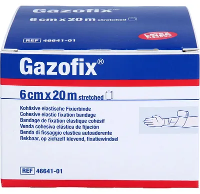 Obrázok produktu pre Gazofixový fixačný obväz kohezívny 6 cmx20 m 1 ks