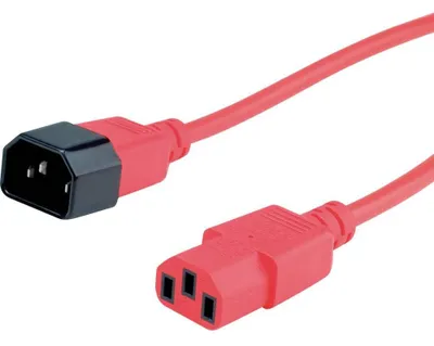 Immagine prodotto di Secomp 19.08.1520 cavo di alimentazione Rosso 1,8 m Accoppiatore C14 Accoppiatore C13