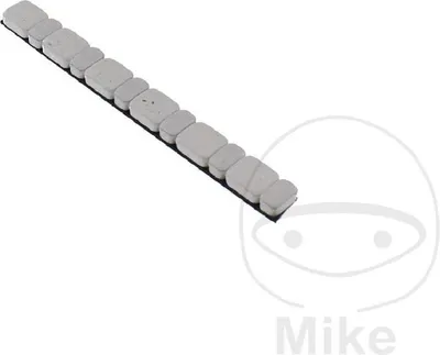 Imagen del producto de Kit de 15 contrapesos para ruedas, adhesivos, marca JMP, de hierro, 45 gramos, color blanco, con pesos de 5/2,5 gramos