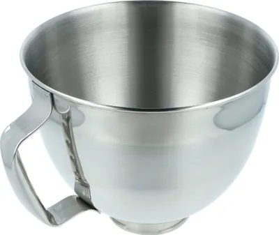 Produktbild von vhbw Rührschüssel kompatibel mit KitchenAid 4,7 L, 4,8 L, 4,3 L Küchenmaschine mit kippbarem Motorkopf - 5 L Edelstahlschüssel mit Griff