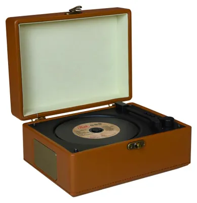 Zdjęcie produktu dla Odtwarzacz CD, gramofon, gramofon, BT 5.0, głośniki hi-fi, wbudowany głośnik, z pilotem, brązowy