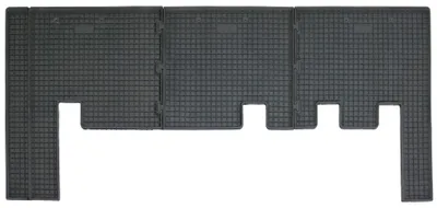 Gummifußmatten Set für Ford Tourneo/Transit Custom (2012-), 3-teilig, schwarz