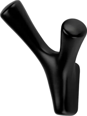Produktbild von SOTECH Garderobenhaken BICORNO Höhe 82 mm x Breite 71 mm Schwarz matt aus Zinkdruckguss