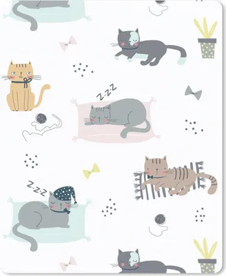 Produktbild von MuchoWow® Mauspad Mousepad Katzen - Haustiere - Muster 30x40 cm - Mousepads - Maus Mat - Pad - Mausunterlage - Mausmatten