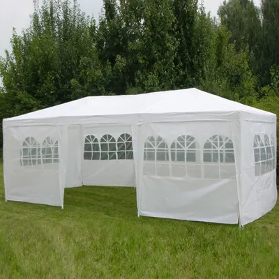 Zdjęcie produktu dla Altana HI z bocznymi ściankami, 3 x 6 m, biała