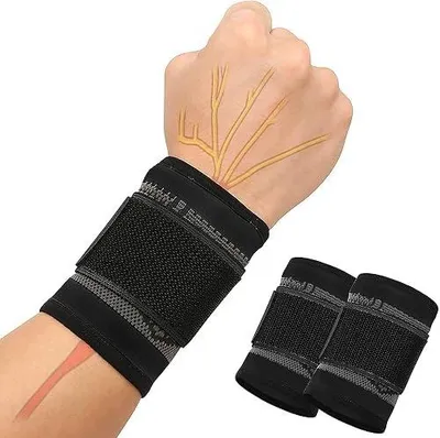 Zdjęcie produktu dla Opaska na nadgarstek sportowa neoprenowa regulowana kompresyjna bandaż