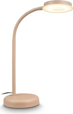 A desk lamp with a flexible neck and a circular LED light source, shown on a white background.