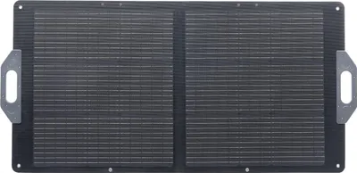 Obrázek produktu pro Skládací solární panel 100 W, vysoce účinná přenosná monokrystalická solární nabíječka s výstupem MC4, porty USB-A, Type-C a DC, vodotěsnost IP65 pro elektrárny, kempování, turistické výlety