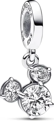 Produktbild von PANDORA Disney Charm-Anhänger Mickey Silhouette, 925er Silber
