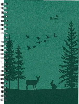 Produktbild von Wochenplaner Nature Line Forest 2025 - Taschen-Kalender A5 - 1 Woche 2 Seiten - Ringbindung - 128 Seiten - Umwelt-Kalender - mit Hardcover - Alpha Edition