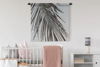 Produktbild von MuchoWow® Wandteppich Wandbehang Sommer - Blatt - Palme 90x90 cm Tapisserie Dekoration Wandtuch - Wandaufhänger