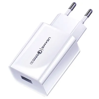 Obrázok produktu pre Usams Charger T22 1xUSB 18W QC 3.0 only head