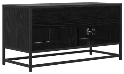 Produktbild von vidaXL TV-Schränk 80 x 34,5 x 40 cm Schwarze Eiche Holzwerkstoff