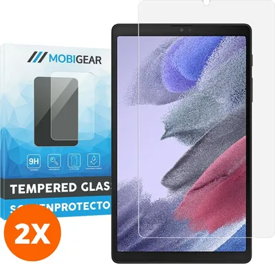 Produktbild von Mobigear 9.00 Samsung Galaxy Tab A7 Lite Panzerglas Gehärtetes Glas Displayschutz - Hüllenfreundlich (2er Pack)