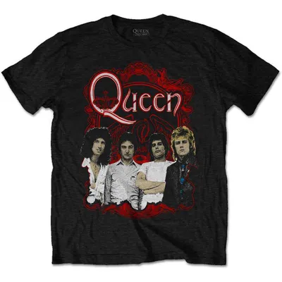 Obrázek produktu pro Queen Ornate Crest Photo Black L Tričko