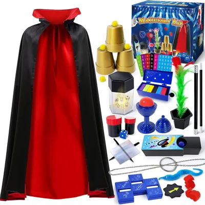 Productafbeelding van Magische set - Goochelset met goochelaarskostuum voor kinderen van 6-8 jaar - Goocheltrucs voor kinderen van 6