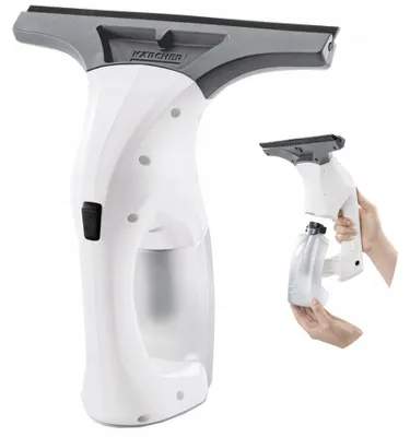 Obrázek produktu pro Čistič oken KÄRCHER WV 1, 25 cm, akumulovaný, bílý, rychlé schnutí, bez šmouh, pro plochu 70 m²