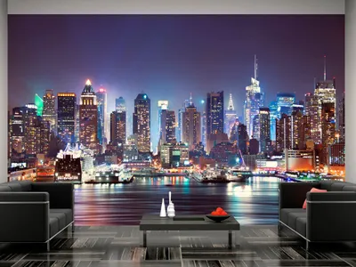 Produktbild von Vlies Fototapete New York 400x280 cm Tapeten Wandtapete XXL Stadt City New York d-B-0034-a-b