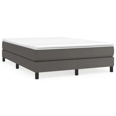 Obrázek produktu pro Rám postele s boxspringem šedá 140 x 190 cm umělá kůže