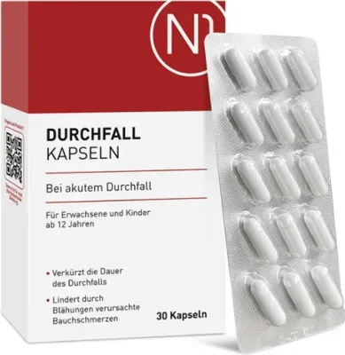 Obrázek produktu pro Doplněk stravy proti průjmu N1 Durchfall kapseln, 30 kapslí