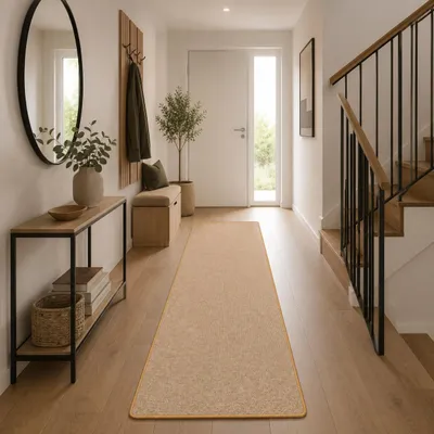 Produktbild von Natur Sisal-Optik Teppich Läufer Taff Nuss, Größe:80x160 cm