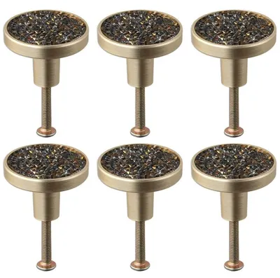 Productafbeelding van Handgrepen voor laden - Zinklegering goud - 3,2 cm diameter