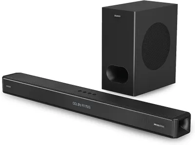 Image de Majority Sierra Plus Dolby Atmos 2.1.2 Soundbar + Subwoofer - 400W, 3 x HDMI, Bluetooth, Optical, USB