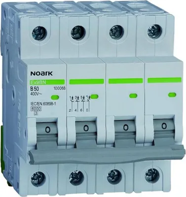 Image de Disjoncteur de surintensité 4P B 50 A Ex9BN  Noark 100088