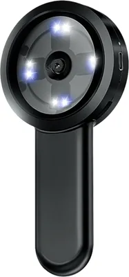 Produktbild von Handheld-Digitallupe, digitales Mikroskop fuer Erwachsene und Kinder, 100-fache Vergroesserung, 2,0-Zoll-IPS-Bildschirm, manueller Fokus, 16-Meter-Foto, eingebauter Akku, LED-Fuelllichter