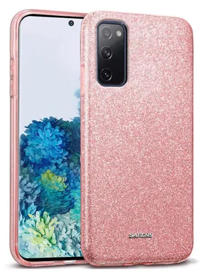 Produktbild von Conie Glitzer Schutzhülle für Samsung Galaxy S20 FE Hybrid Silikon Hard Case TPU Cover Hülle in Rosa
