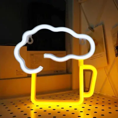 Obrázek produktu pro Reklama s LED osvětlením, pivo, LED neonové osvětlení, 3D nástěnní dekorace