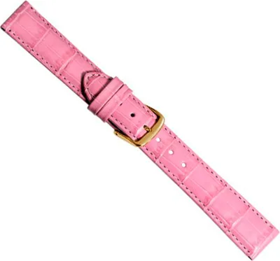 Produktbild von Uhrenarmband Kalbsleder Rosa Alligatorprägung 20329G, Stegbreite:18mm