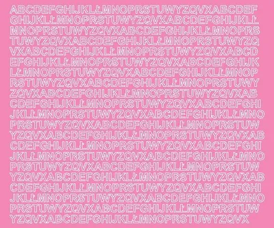 Produktbild von Selbstklebende Buchstabenaufkleber, 7 mm, mattrosa
